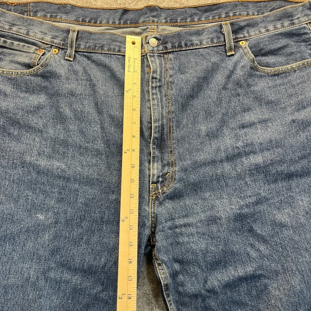 Levis Jeans Men's 52x32 550‎ Relaxed Fit Straight Leg Blue Denim Pants